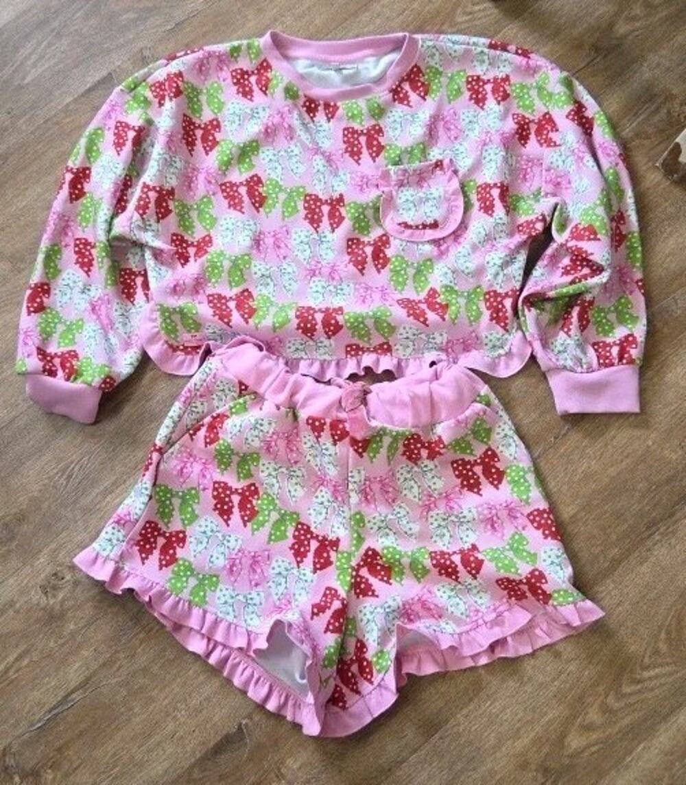 Simply Southern Bow Pajamas Small Small